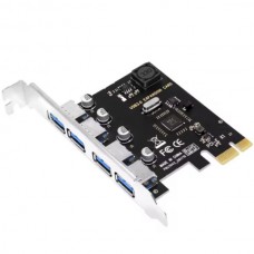 USB 3.0x4 PCI-E Κάρτα Χωρίς Τροφοδοσία (OEM)