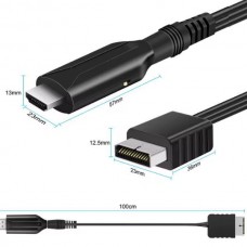 Προσαρμογέας Μετατροπέας Καλώδιο PS1/PS2 σε HDMI 720P/1080P (1m) (Μαύρο) (OEM)