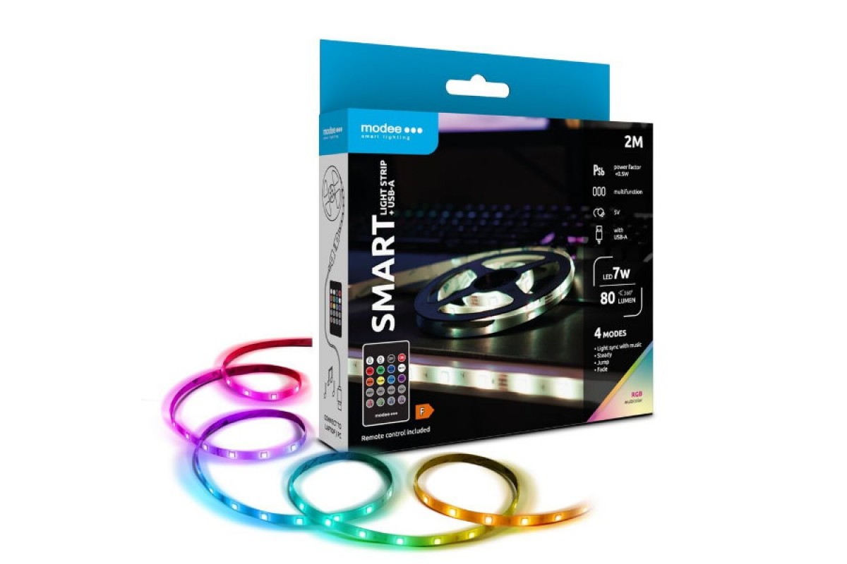 MODEE USB LED Ταινία με Τηλεχειρι...