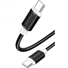 KAKUSIGA KSC-998 Καλώδιο Φόρτισης & Συγχρονισμού Δεδομένων Type C (100W) (1m) (Μαύρο/Λευκό)