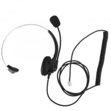 Ακουστικά Τηλεφωνικού Κέντρου με Μικρόφωνο (RJ11) (Μαύρο) (OEM)