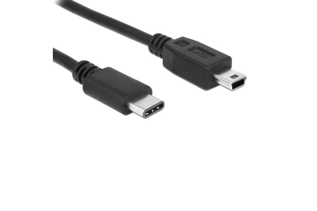 Καλώδιο  USB-C σε USB Mini (1.5m) (Μαύ...