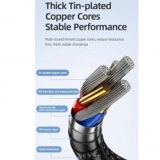 USAMS καλώδιο USB-C σε USB-C US-SJ580, 240W PD 3.1, 480Mbps, 1.2m, μαύρο