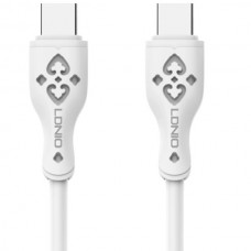 LDNIO LC812C Καλώδιο USB-C σε USB-C PD (65W) (2m) (Λευκό)