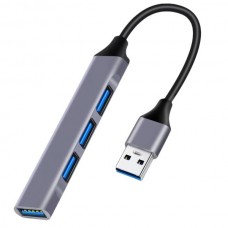 GREEN LYCA GL9300 USB Hub 3.0 με 4 Θύρες USB 3.0 (Ασημί)