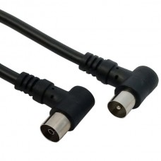 BRIDGE CABLE  Καλώδιο Κεραίας Αρσενικό σε Θηλυκό με Γωνία (<70dB) (CCS) (1.5m) (Μαύρο)