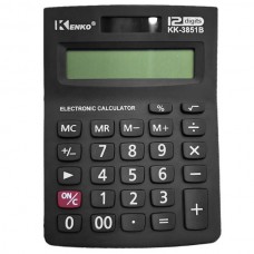 KENKO KK-3851B Ηλεκτρονική Αριθμομηχανή με Μεγάλη Οθόνη 15x10cm (Μαύρο)