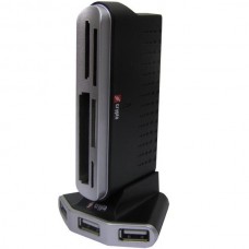 CRYPTO UHR-550 Hub x3 USB & Αναγνώστης Καρτών