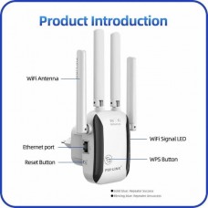 PIX-LINK LV-WR45Q Ενισχυτής Σήματος Wifi (300Mbps) (Black)