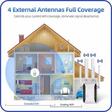 PIX-LINK LV-WR45Q Ενισχυτής Σήματος Wifi (300Mbps) (Black)