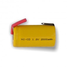 SC Ni-CD Επαναφορτιζόμενη Μπαταρία 1.2V 2000mAh με Λαμάκια (OEM)