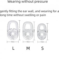 Σιλικόνη Αντικατάστασης Ακουστικών για Plantronics M28 M25 M55 M70 M90 M180 "Medium" (1τμχ) (Διάφανες) (OEM)