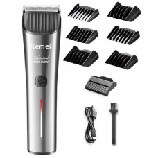 KEMEI KM-2481  Επαναφορτιζόμενη Κουρευτική Μηχανή (Γκρι)