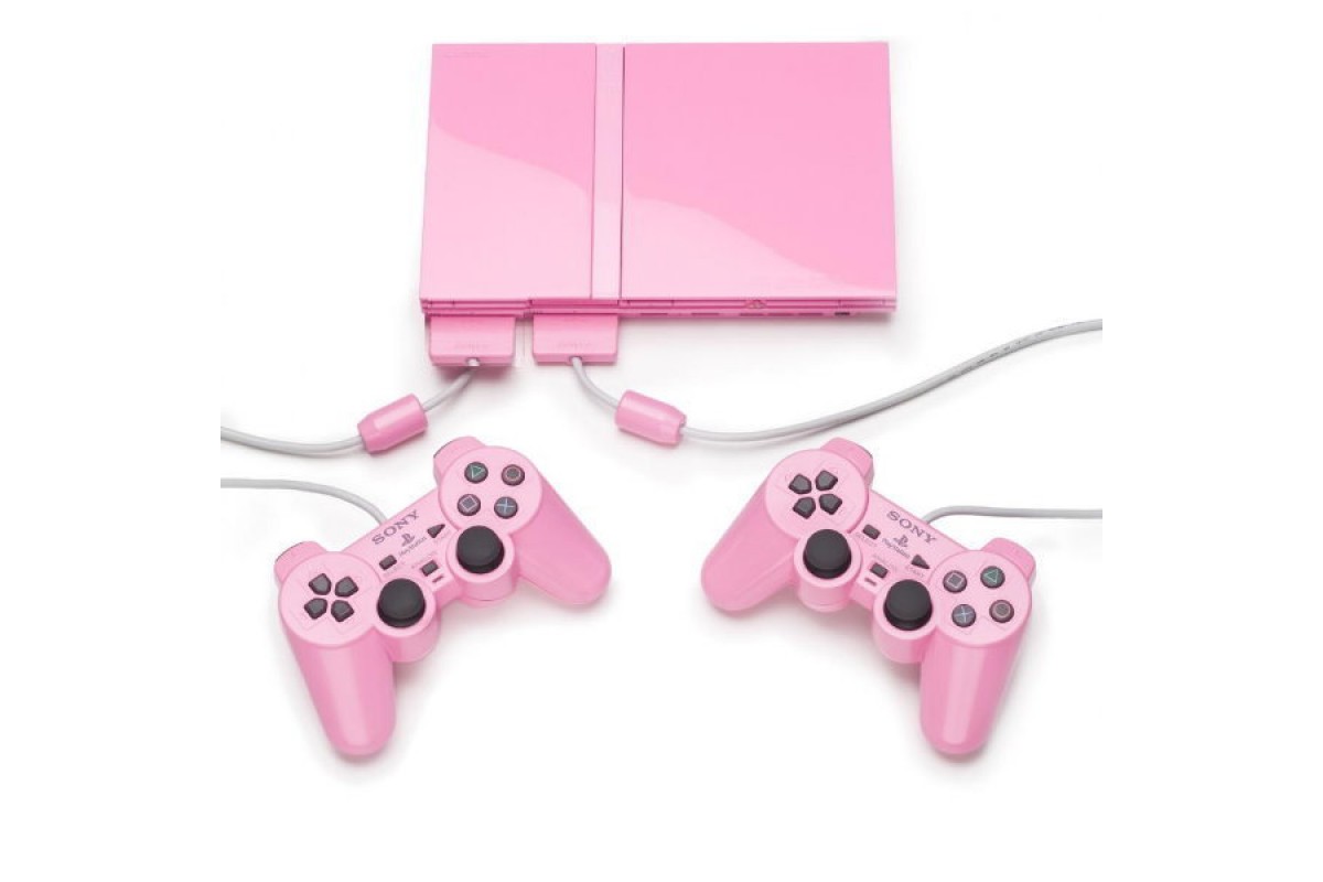 SONY PS2 Console with 2 Controllers SCPH-77004 (Pi...