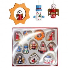 Σετ Ξύλινα Στολίδια (3.5cm) (12τ...