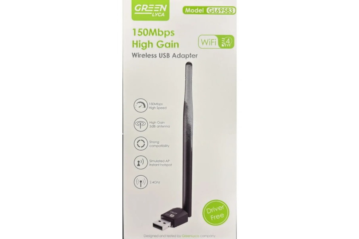 GREEN LYCA GL69583 Ασύρματος USB Αντά...