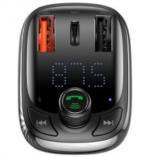 BASEUS  S-13 Φορτιστής Αυτοκινήτου Bluetooth MP3 με TF PD (25W) (Μαύρο)