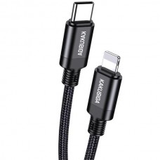 KAKUSIGA KSC-970 Καλώδιο USB-C σε Lightning (1m) (Μαύρο)