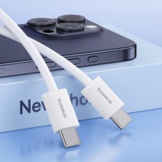 BASEUS SUPERIOS SERIES 2 Καλώδιο USB-C σε USB-C PD (30W) (2m) (Λευκό)
