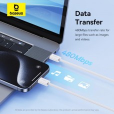 BASEUS SUPERIOS SERIES 2 Καλώδιο USB-C σε USB-C PD (30W) (2m) (Λευκό)