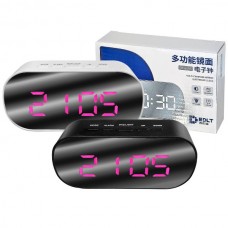 DT-6506 Ρολόι Ψηφιακό Καθρέφτης 13*6.5*3.5cm Μπαταρίας (Λευκό) (OEM)