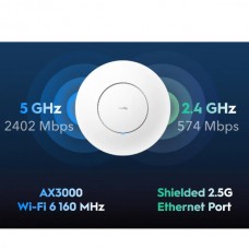 CUDY AX3000 Access Point 1 x 2.5Gbps (RJ-45) Dual Band (2.4 & 5GHz)