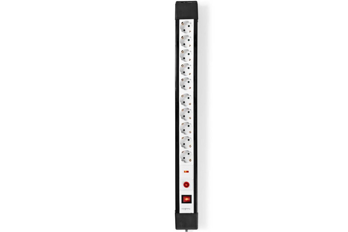 NEDIS ESC103SPF1PRO 10-way Power Strip with Surge ...