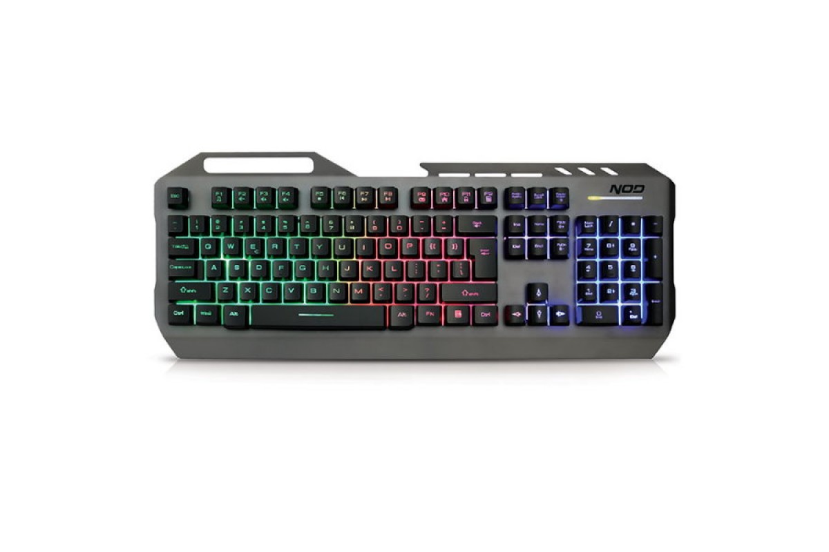 NOD DEFENDER Wired Gaming Keyboard (Grey) (RGB)