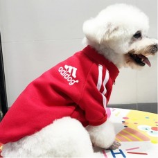 Χειμωνιάτικο Φούτερ Σκύλου “Adidog” 7.5KG-10KG (2XL) (Κόκκινο) (OEM)