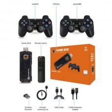 Mini Android TV Box 8k με 2 Χειριστήρια (Μαύρο) (OEM)