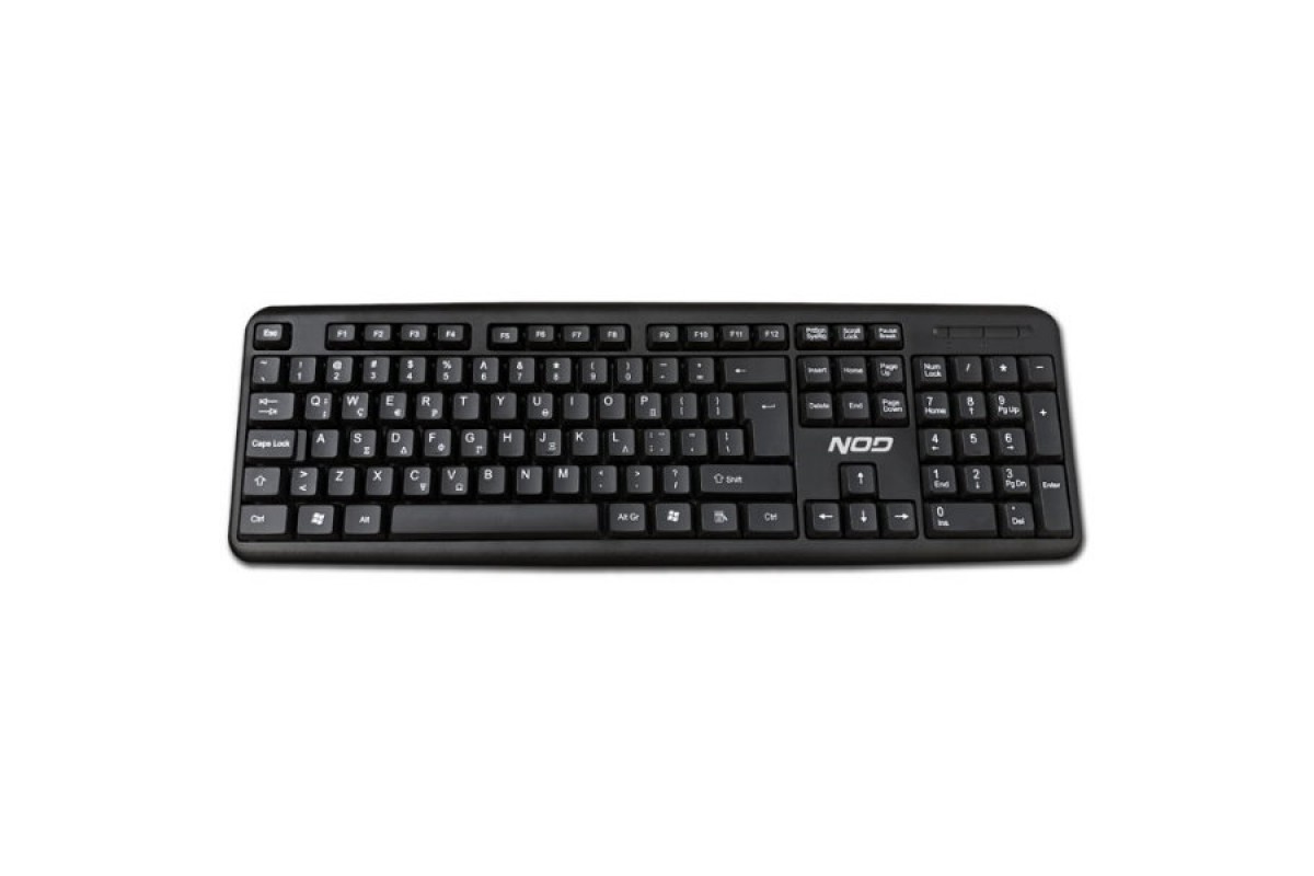 NOD K-BOARD Wired Keyboard USB PS/2 (GR) (Black)