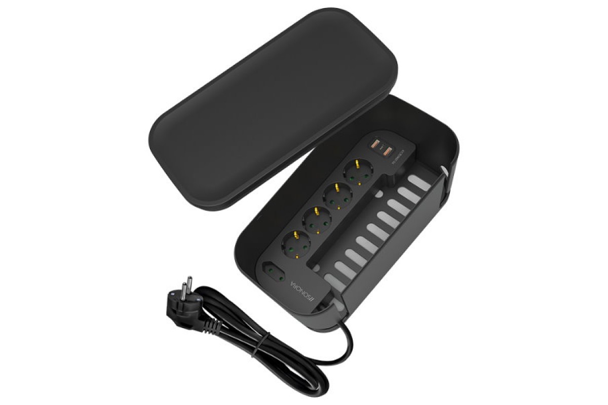 SONORA 5-way Power Strip & 3 USB Ports Power B...