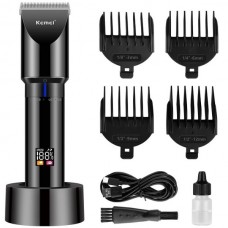 KEMEI KM-3293  Επαναφορτιζόμενη Κουρευτική Μηχανή (Μαύρο)