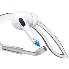 Άγκιστρο Σιλικόνης Ακουστικού για AirPods 1 / 2 (2τμχ) (Διάφανο) (OEM)