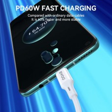 BWOO BO-X282C-C Καλώδιο USB-C σε USB-C PD (60W) (2M) (Λευκό)