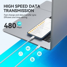 BWOO BO-X282C-C Καλώδιο USB-C σε USB-C PD (60W) (2M) (Λευκό)