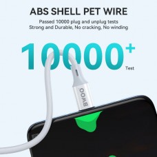 BWOO BO-X282C-C Καλώδιο USB-C σε USB-C PD (60W) (2M) (Λευκό)