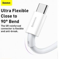 BASEUS CATYS-A02 Καλώδιο USB σε USB-C (66W) (2m) (Λευκό)