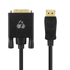 POWERTECH CAB-DP058 Καλώδιο Active DisplayPort σε DVI (4K) (1.8m) (Μαύρο) 