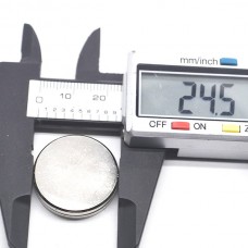 OLOEY Μικρός Στρογγυλός Ισχυρός Μαγνήτης N35 NdFeB (25mm x 3mm)