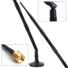 Εναέρια Κεραία  SMA 2.4GHz WIFI 9DBI με Μαγνητική Βάση (9dbi) (Μαύρο) (OEM)