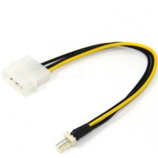 Προσαρμογέας Καλώδιο Τροφοδοσίας 4 pin Molex IDE σε 3 pin CPU Ανεμιστήρα Μητρικής Πλακέτας (20cm) (OEM)