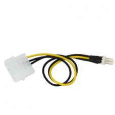 Προσαρμογέας Καλώδιο Τροφοδοσίας 4 pin Molex IDE σε 3 pin CPU Ανεμιστήρα Μητρικής Πλακέτας (20cm) (OEM)