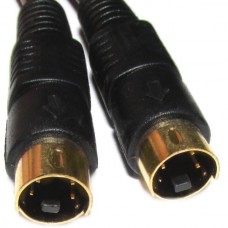 Καλώδιο Βίντεο SVHS (S-Video) 4pin Αρσενικό σε Αρσενικό Επιχρυσωμένο (2m) (OEM)