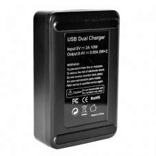 Φορτιστής Μπαταρίας για Panasonic DMC FH2 FH5 FH25 FH27 TS25 S3 FH8 SZ1 FH6 SZ7 FS18 S1 (Μαύρο) (OEM)