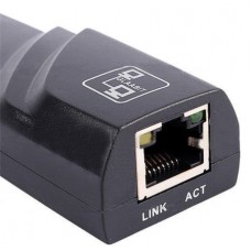 Προσαρμογέας Μετατροπέας Δικτύου USB 3.0 σε Gigabit Ethernet RJ45 LAN 10/100/1000Mbps (26.5cm) (Μαύρο) (OEM)