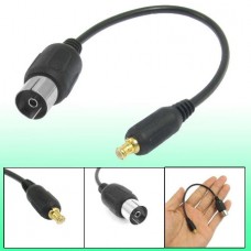 RF Τηλεόραση Θηλυκό σε MCX Αρσενικό RG174 για USB Τηλεόραση Δέκτης DVB-T (17cm) (Μαύρο) (OEM)