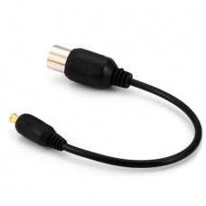 RF Τηλεόραση Θηλυκό σε MCX Αρσενικό RG174 για USB Τηλεόραση Δέκτης DVB-T (17cm) (Μαύρο) (OEM)