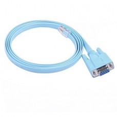 Μετατροπέας Καλώδιο Ethernet DB 9pin RS232 Σειριακό Θηλυκό σε RJ45 Αρσενικό CAT5 LAN (1.5m) (Μπλε) (OEM)