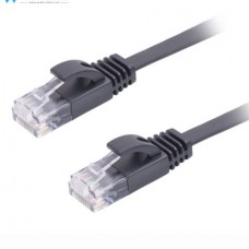GOOBAY Καλώδιο Επίπεδο Ethernet Δικτύου CAT6 RJ45 (10m) (Μαύρο)